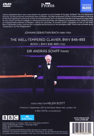 Sir Andras Schiff: Johann Sebastian Bach: The Well-Tempered Clavier. Book I [DVD]