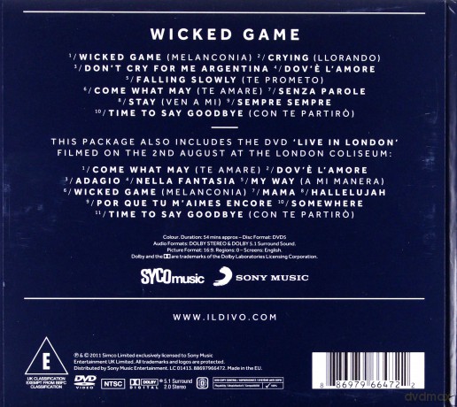Il Divo: Wicked Game (digibook) [CD]+[DVD]