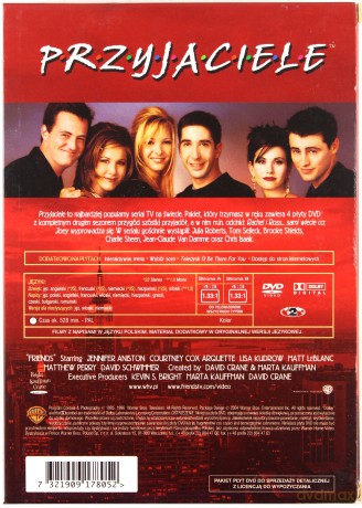 Przyjaciele Sezon 2 [4DVD]