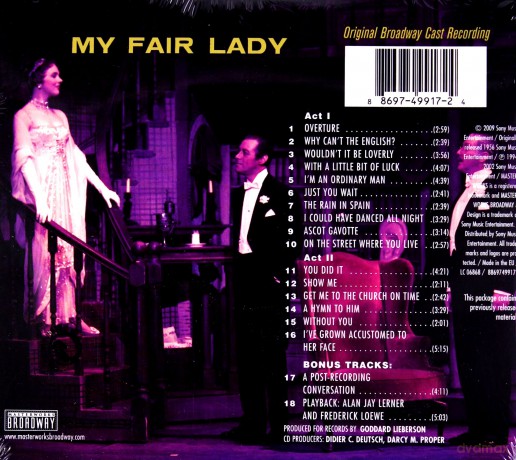 My Fair Lady soundtrack (Original Cast Recording) [CD]