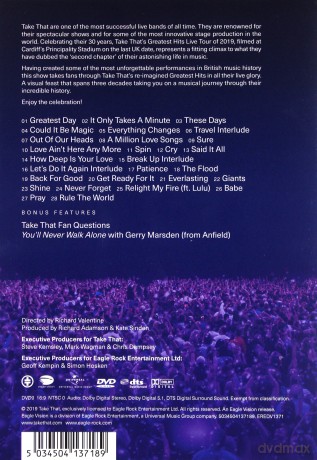 Take That: Odyssey - Greatest Hits Live [DVD]