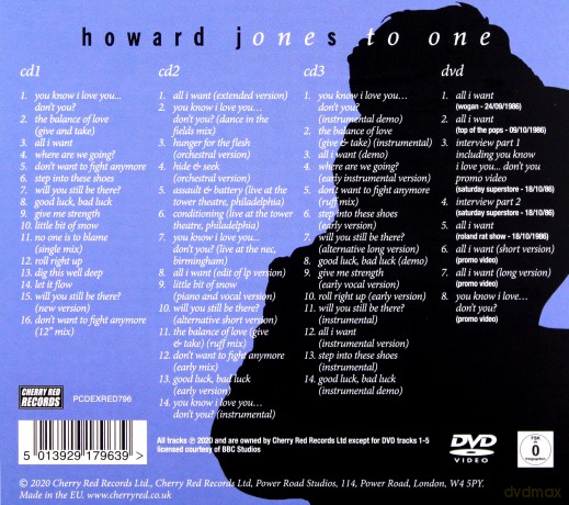 Howard Jones: One To One (Expanded Deluxe) [4CD]