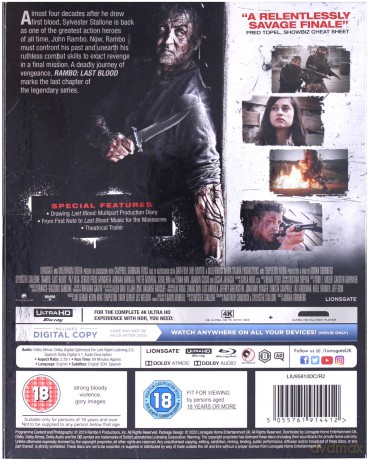 Rambo: Last Blood (Ostatnia krew) [Blu-Ray 4K]+[Blu-Ray]