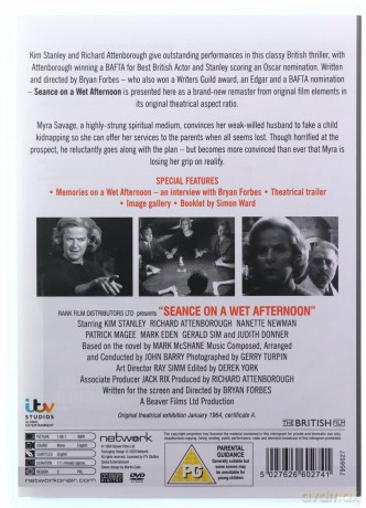 Seance On A Wet Afternoon (Seans w deszczowe popołudnie) [DVD]