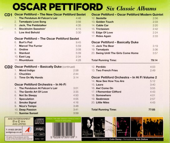 Oscar Pettiford: Six Classic Albums [CD]
