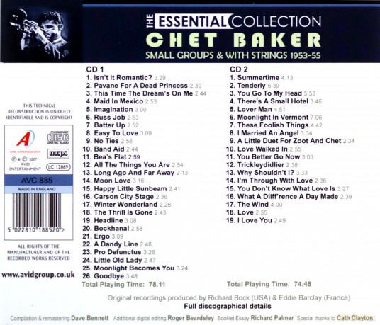 Chet Baker: Baker - Essential Collection [2CD]