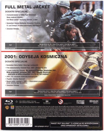 Full Metal Jacket / 2001: Odyseja kosmiczna [BOX] [2xBlu-Ray]