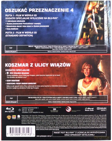 Koszmar z ulicy Wiązów / Oszukać przeznaczenie 4 [BOX] [2Blu-Ray]+[DVD]