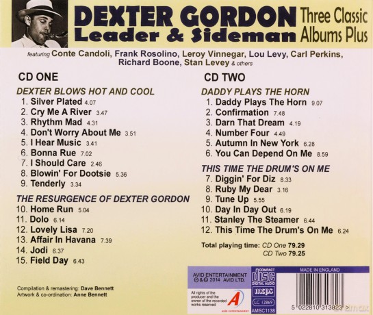 Dexter Gordon: Three Classic Albums Plus [2CD]