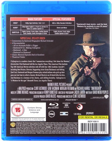 Unforgiven (Bez przebaczenia) [Blu-Ray]