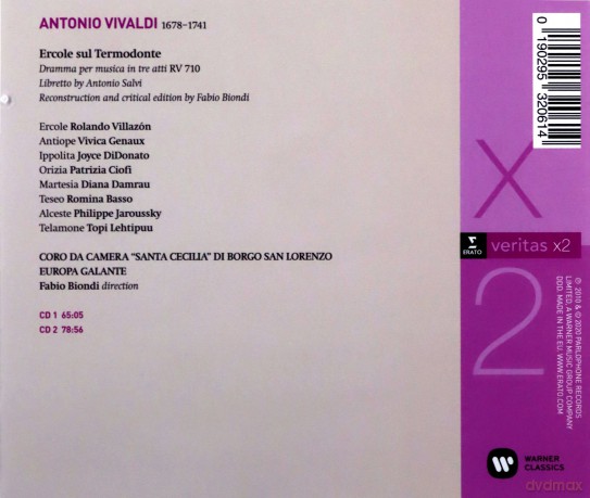 Fabio Biondi: Vivaldi: Ercole (Veritas X2) [2CD]