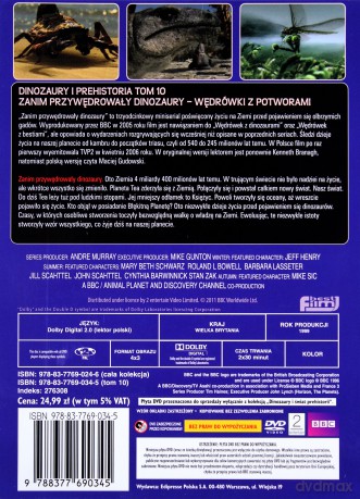Dinozaury i Świat Prehistorii: Tom 10. Wędrówki Z Potworami (booklet) [DVD]