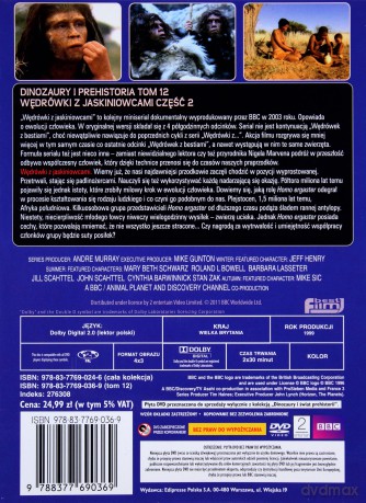 Dinozaury i Świat Prehistorii: Tom 12. Wędrówki z Jaskiniowcami cz. 2 (booklet) [DVD]