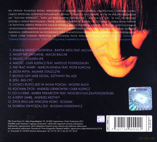 Odnalezione Piosenki Bogdana Łyszkiewicza (digipack) [CD]