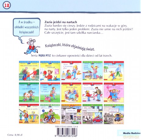 Mądra Mysz. Zuzia jeździ na nartach - Liane Schneider, Eva Wenzel-Burger [KSIĄŻKA]