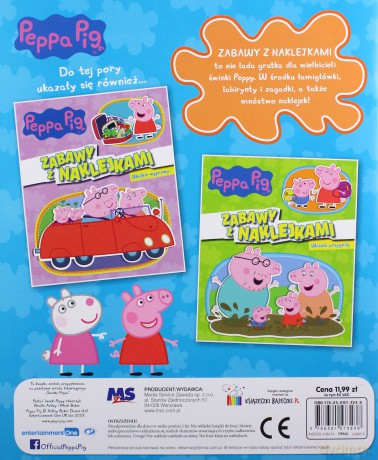 Peppa Pig. Zabawy z naklejkami. Szalone pomysły [KSIĄŻKA]