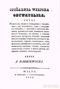 Spiżarnia wiejska obywatelska - J. Dąbkiewicz [KSIĄŻKA]