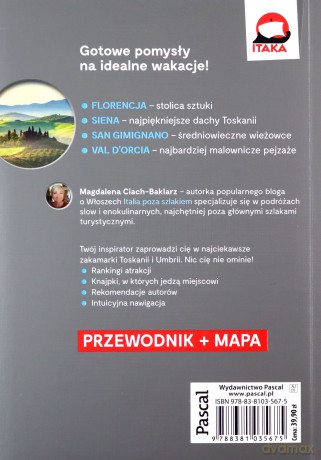 Toskania i Umbria Inspirator Podróżniczy - Magdalena Ciach-Baklarz [KSIĄŻKA]