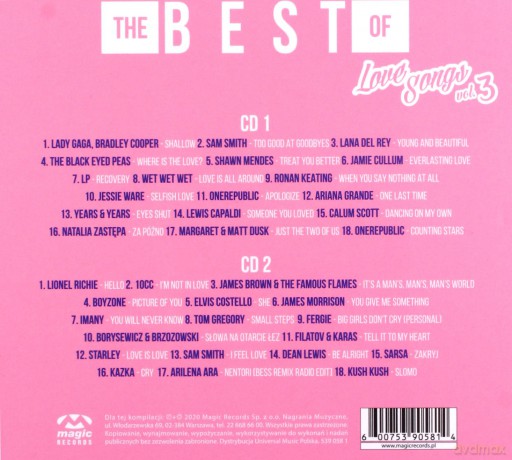 The Best Of Love Songs Vol. 3 [2CD]