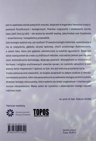 Bóg wpisany w wiersze. Teologia poetów polskich - Zofia Zarębianka [KSIĄŻKA]