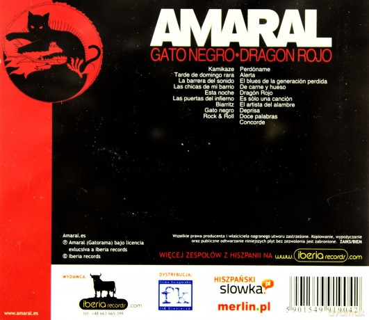 Amaral: Gato Negro Dragon Rojo [2CD]
