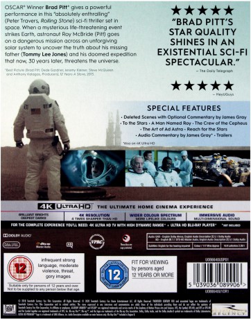Ad Astra [Blu-Ray 4K]+[Blu-Ray]