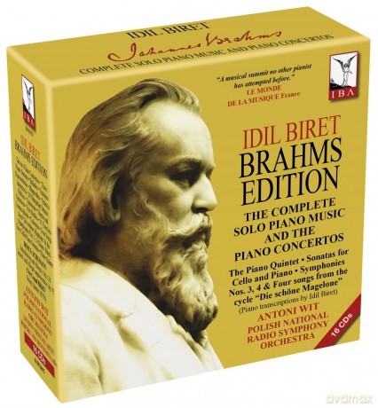 Brahms: Idil Biret Brahms Edition (Idil Biret; Roderic von Bennigsen; London String Quartet; Polish National Radio Symphony Orchestra; Antoni Wit) (Naxos: 8501602) [16CD]