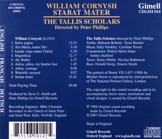 Cornysh - Choral Works [CD]