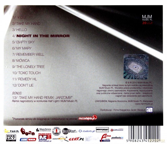 Half Light: Night in the mirror [CD]