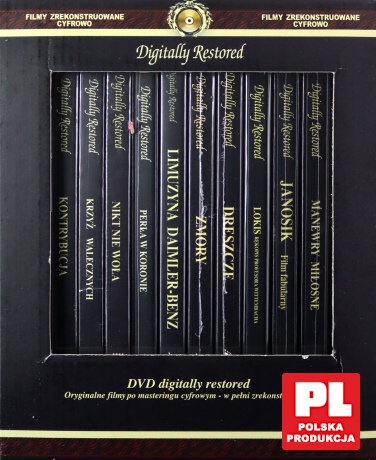 Czarna seria: pakiet filmów polskich: Dreszcze / Zmory / Limuzyna Daimler-Benz / Kontrybucja / Krzyż Walecznych / Lokis - Rękopis profesora Wittembacha / Nikt nie woła / Janosik / Manewry miłosne / Perła w koronie [BOX] [10DVD]