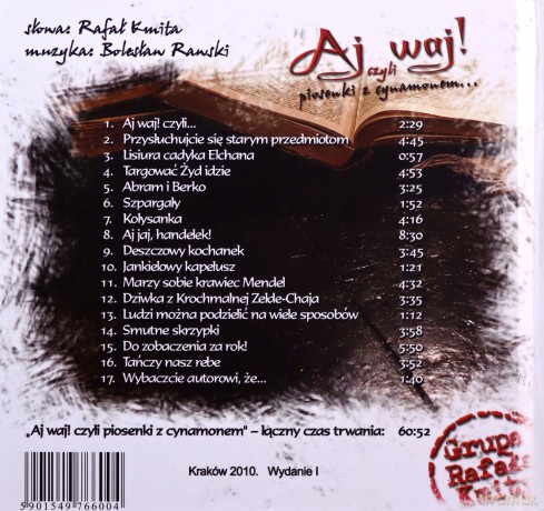 Grupa Rafała Kmity: Aj Waj, czyli piosenki z cynamonem [CD]