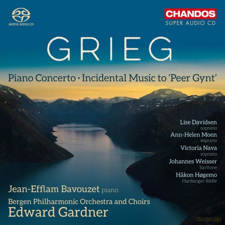 Grieg: Piano Concerto (Jean-Efflam Bavouzet; Bergen Philarmonic Orchestra and Choirs; Edward Gardner) (Chandos: CHSA 5190) [CD]