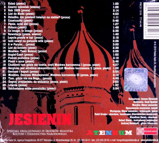 Olena Leonenko: Jesienin (digipack) [CD]