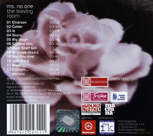 Ms. No One: The Leaving Room (digipack) [CD]