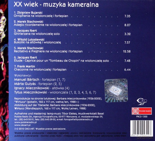 Tytus Miecznikowski: XX wiek - muzyka kameralna [CD]