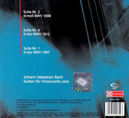 Tytus Miecznikowski: J.S.Bach- suity na wiolonczelę solo nr. 1, 2, 6 [CD]