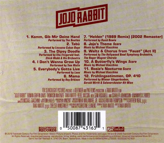 Jojo Rabbit soundtrack [CD]