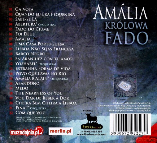 Amalia soundtrack (Amalia. Królowa Fado) (Amalia Rodrugues) [CD]