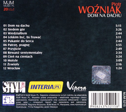 Piotr Woźniak: Dom na dachu  (digipack) [CD]