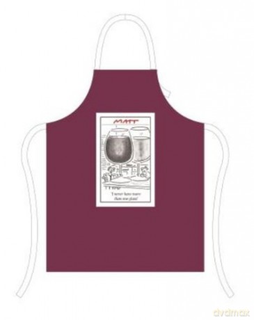 Matt Cartoons Matt Adult Apron-I only Drink, Cotton, Purple, 21 x 2 x 16 cm [CD]