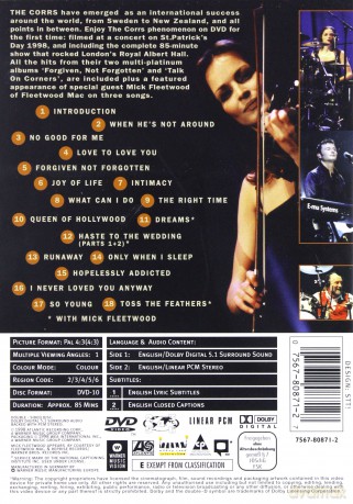 The Corrs: Live At The Royal Albert Hall - St. Patrick's Day [DVD]
