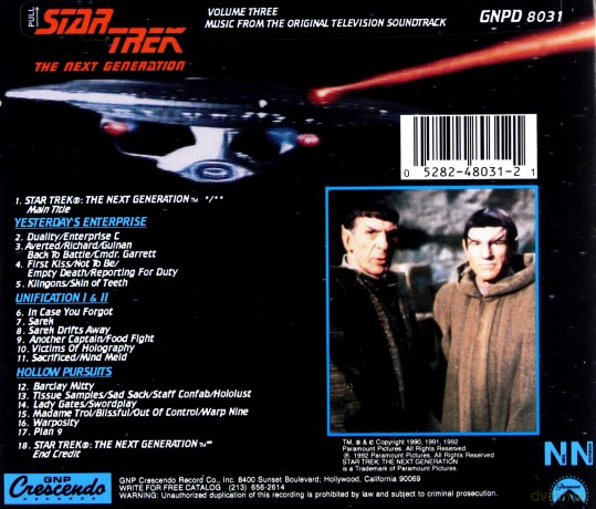 Star Trek: The Next Generation, Vol.3 [CD]