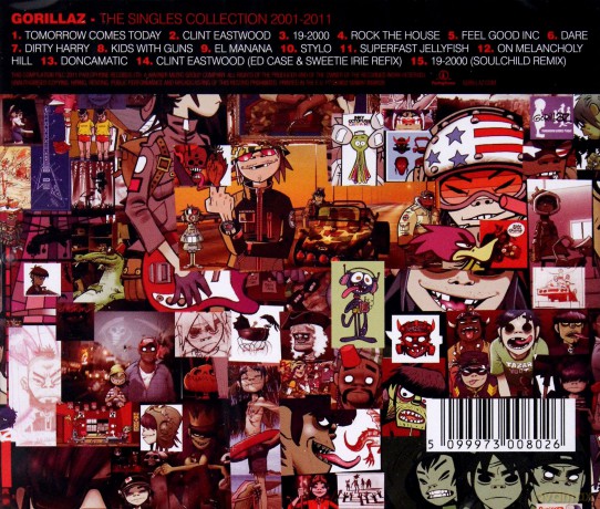 Gorillaz: The Singles 2001-2011 [CD]