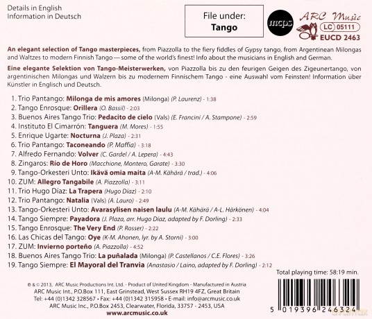 The Very Tango Argentino [CD]