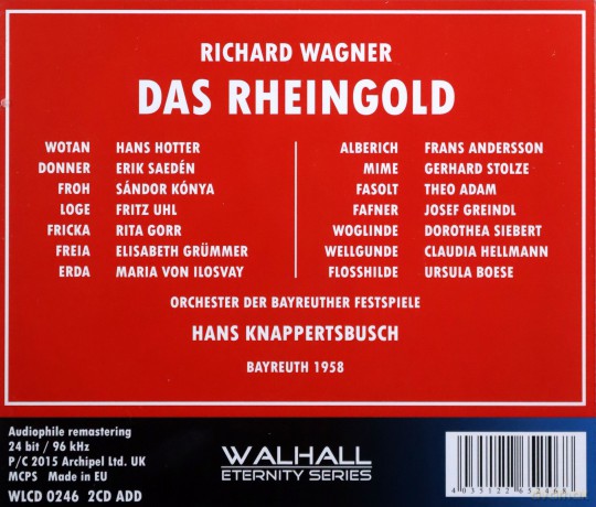 Wagner: Das Rheingold [2CD]