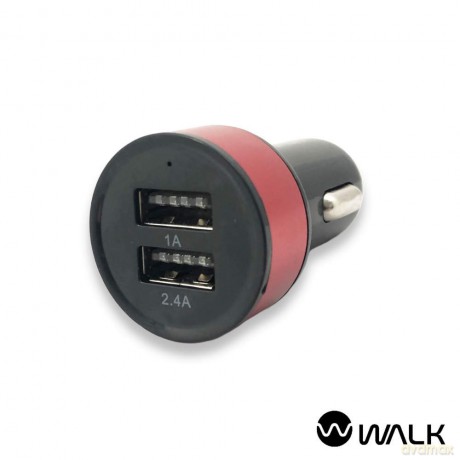 Walk Audio Black USB In Car Charger - Universal Compatibility - Black