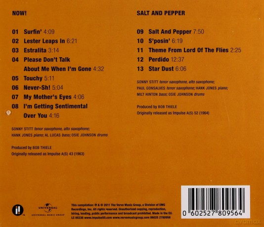 Sonny Stitt: Now! / Salt & Pepper [CD]