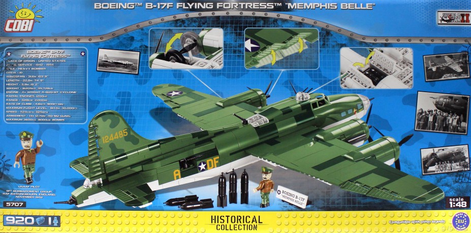 Armia Boeing B-17F Flying Fortress Memphis Belle [KLOCKI]