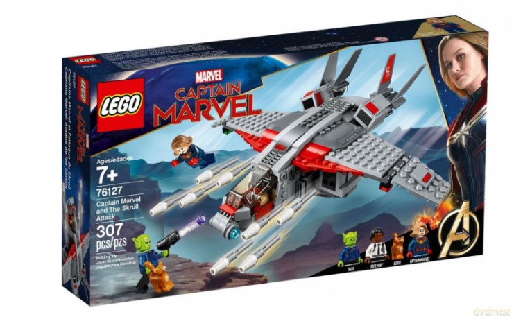 Super Heroes Kapitan Marvel i atak Skrullów [KLOCKI]
