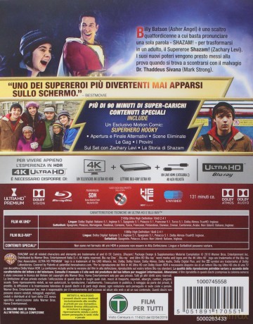 Shazam! [Blu-Ray 4K]+[Blu-Ray]